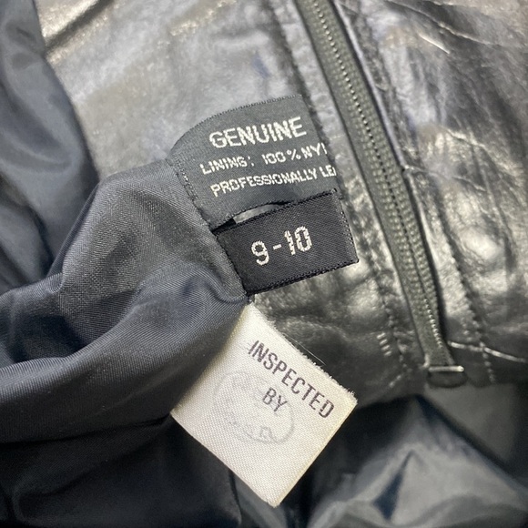 Vintage Winlit Black Leather Motorcycle Jacket Retro Size 9/10 80's - Picture 4 of 8